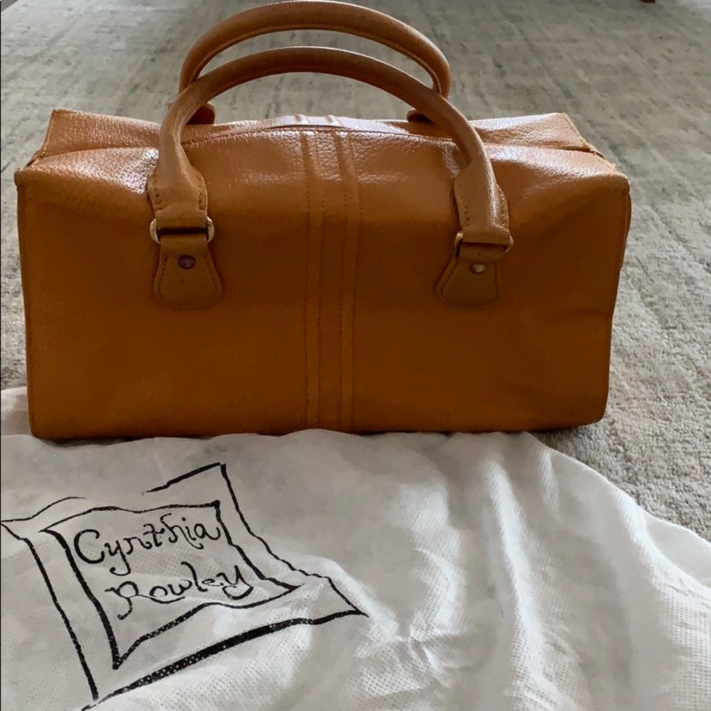 Cynthia Rowley Tan Leather Medicine Bag